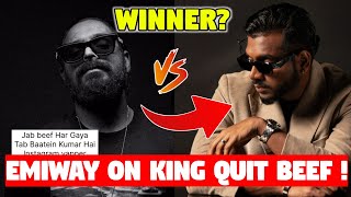 EMIWAY STORY ON KING QUIT BEEF  YOUTUBER amp CHEN K REPLY ON EMIWAY VS KRNA DISS WINNER  BADSHAH [upl. by Ratna625]