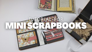 2 Mini Scrapbook Albums  Tutorial [upl. by Scornik]