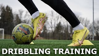 Improve Your Close Control Dribbling  Full Individual Dribbling Training Session [upl. by Yelssew]