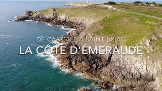 Cancale  Saint Malo  Les Caraïbes  heu non la côte d’émeraude vue du ciel [upl. by Yennep]