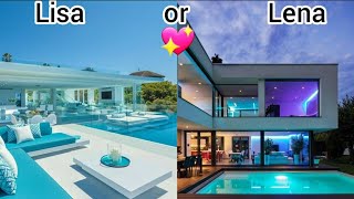 Lisa or Lena 💖 17 luxurious houses 💖 pinkaliza [upl. by Ybab]