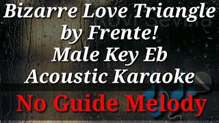 Bizarre Love Triangle Male Key Acoustic Guitar Karaoke  Frente New Order No Guide Melody [upl. by Repohtsirhc]