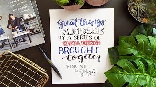 8 Hand Lettering Fonts HowTo Draw Different Styles [upl. by Gerc]