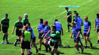 Massive Rugby Fight four red card [upl. by Blondell]