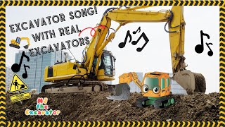 Construction Vehicles for Kids  Excavator Song [upl. by Adrea]