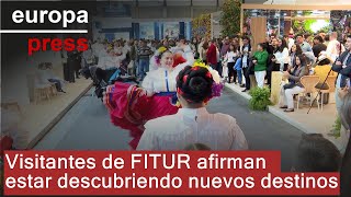 Visitantes de FITUR afirman estar descubriendo nuevos destinos [upl. by Iat693]