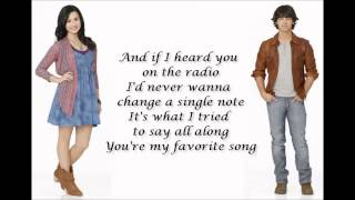 Youre my favourite song  Camp Rock 2 lyrics Demi Lovato Joe Jonas [upl. by Marijn]