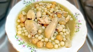 Moghrabieh recipe  طريقة عمل المغربية اللبنانية [upl. by Pournaras]