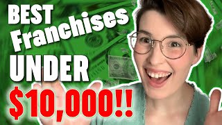 9 Best Franchises to Start Under 10000 [upl. by Eimirej]