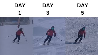 Day 1 to 5 Ski Camp Progression January Ski Camp Zell am See Kaprun [upl. by Pubilis294]