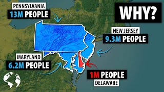 Why So Few Americans Live In Delaware As Compared To Pennsylvania Maryland or New Jersey [upl. by Tirma415]