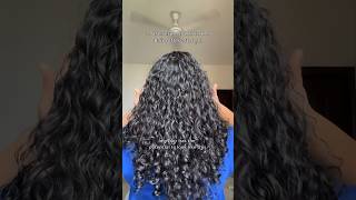 EASY CURLY HAIR ROUTINE  My curly hair journey shorts [upl. by Erlond]