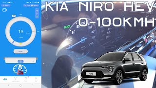 Kia Niro 0 a 100kmh 062MPH [upl. by Paviour]