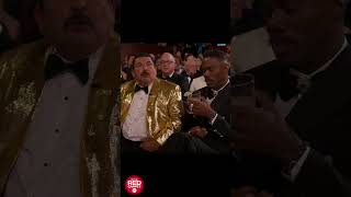 Guillermo provides everyone with a drink at the Oscars including his quotwifequot Charlize Theron [upl. by Garold]