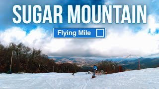 Flying Mile  Sugar Mountain  Ski Resort in NC [upl. by Neyr]