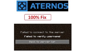 100 Fix Failed to connect to the server Failed to verify username In Tlauncher Minecraft [upl. by Uzzial]