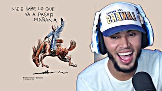 REACCIONO EL ALBUM DE BAD BUNNY COMPLETO [upl. by Ateekal354]