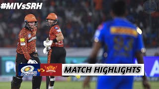 MI Vs SRH 55th IPL Cricket Match Highlights  IPL 2024 Cricket Match Highlights SRH Vs MI [upl. by Brindell809]