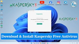 ✅ How To Download And Install Kaspersky Free Antivirus On Windows 1110 [upl. by Dohsar355]