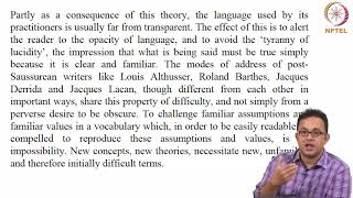 Lecture 51  CATHERINE BELSEY CRITICAL PRACTICE 1 [upl. by Neibart]