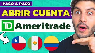 EL MEJOR BROKER para INVERTIR desde CHILE 👉 Cómo ABRIR UNA CUENTA en TD AMERITRADE  Tutorial 2022 ✅ [upl. by Anitsirc665]