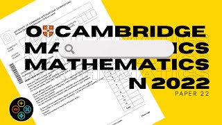 O Level Math D November 2022 Paper 22 402422 [upl. by Drwde260]