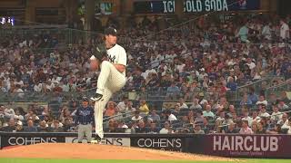 Gerrit Cole Slow Motion Pitching Mechanics 3rd Base Side View [upl. by Etnuhs]