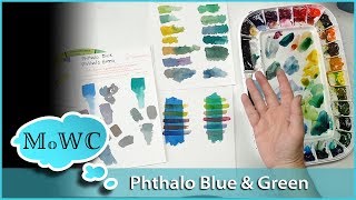 Using Phthalo Blue amp Green in Watercolor [upl. by Brina]