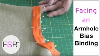 Facing an Armhole with Bias Binding [upl. by Oriel]