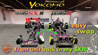 Yokomo YD2 SXIII  reinstall the complete front unit in the SXIII Chassis  its so easy [upl. by Nollid520]