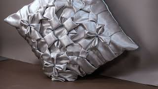 Luxury Smocked Silk Cushion Cover [upl. by Waddell]