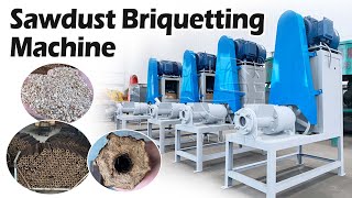 Crafting Excellence Wood Sawdust Briquetting Machine Unveiledbriquettemachine briquettes wood [upl. by Eirrab]