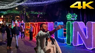 caminando de noche por el poblado en Medellín parque lleras  Provenza  4k [upl. by Hcahsem229]