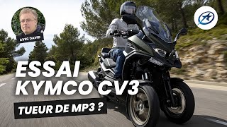 Scooter 3 roues Kymco CV3  Essai avec avis passager [upl. by Aili]