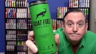 GOAT Fuel Black Cherry Ginger Ale Energy Drink Review [upl. by Taryne]