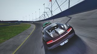 Bugatti Chiron vs Ferrari SF90 XX Stradale at Daytona Oval [upl. by Meldoh]