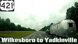 Scenic Drive Wilkesboro To Yadkinville On US Hwy 421 [upl. by Ennayllek]