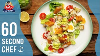 Caesarsalade met Vissticks – 60 Second Chef 20 [upl. by Timothy]