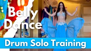 Isabella Belly Dance Drum Solo Training  Party Dembow [upl. by Kramal]