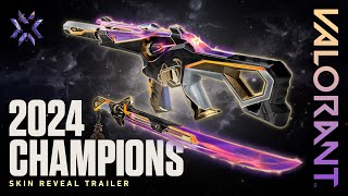 Champions 2024 Skin Reveal Trailer  VALORANT [upl. by Alleirbag]