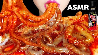 🔥ASMR RAW OCTOPUS SPICY FIRE CHICKEN SAUCE MUKBANG 산낙지 불닭소스 먹방 EATING SOUNDS NO TALKING [upl. by Favien]