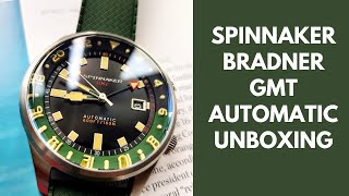 Spinnaker Watches Bradner GMT Automatic Unboxing [upl. by Perot]