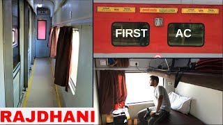 COUPE amp CABIN FIRST AC RAJDHANI IN INDIAN RAILWAYS [upl. by Nohsad]