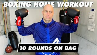 10 Killer Boxing Rounds on Heavy Bag  10 Practical Boxing Combos [upl. by Lilly]