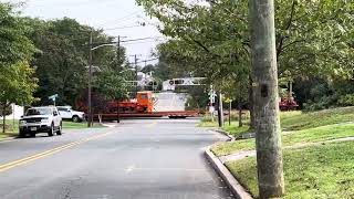 NS 4357 AC44C6M Leads NS 913 MOW through PiscatawayNJ [upl. by Elva]