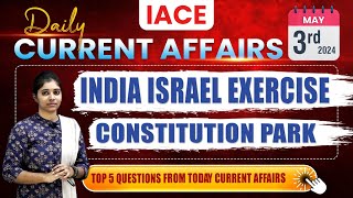 May 3rd 2024 Current Affairs  Today Current Affairs  DAILY CURRENT AFFAIRS in Telugu  IACE [upl. by Aicelet531]