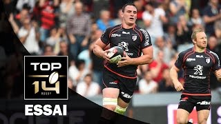 Lessai de Louis Picamoles  TOP 14  Toulouse  Brive  J24  Saison 201415 [upl. by Osrock]