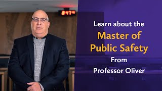 Professor Oliver talks about the benefits of the Laurier Online Master of Public Safety program [upl. by Victor642]