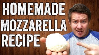 Homemade Mozzarella Recipe [upl. by Ainivad]