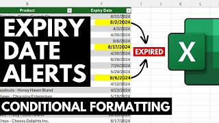 AUTOMATED Expiration Alerts with Conditional Formatting in Excel [upl. by Kampmeier]